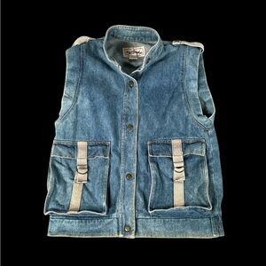 Giorgio Morandi Denim Vest Women’s Sz Med